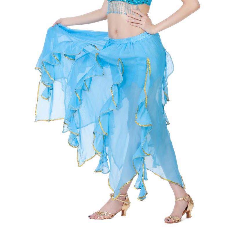 Lotus Leaf Skirt Belly Dance Skirt Clothing Soft, Comfortable and Light Chiffon Material Long Skirt Source Factory Direct Supply