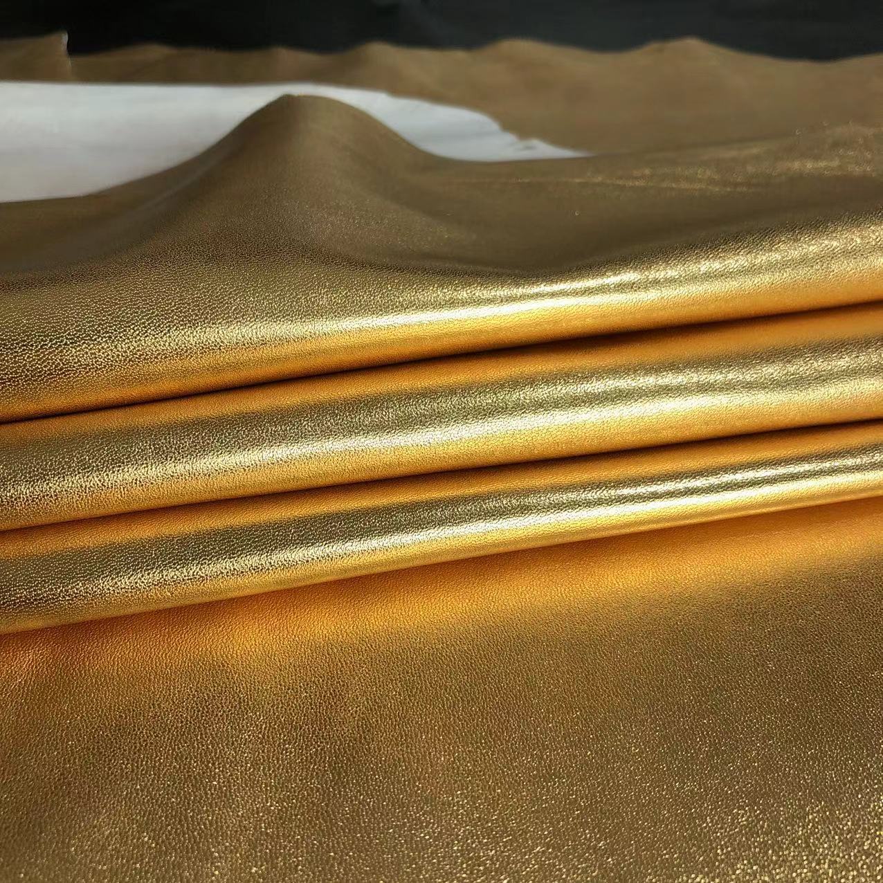 Picture of Golden cotton sheepskin source manufacturers wholesale goat leather clothing sheep leather, golf gloves mixed sheepskin