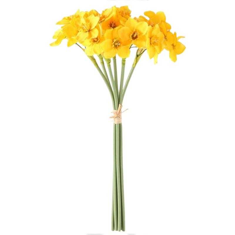 Simulated Orchid Bouquet, Silk Hand-Held Flower, Narcissus, Pastoral Style, Foreign Trade, Aliexpress Hot Sale