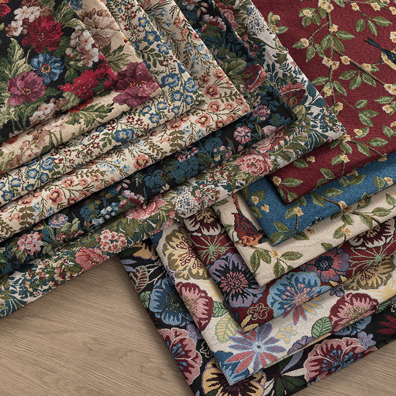 Picture of Monet Oil Painting Jacquard Fabric Handmade DIY Tablecloth Pillow Bag Skirt Clothing Designer Fabric Sofa Fabric