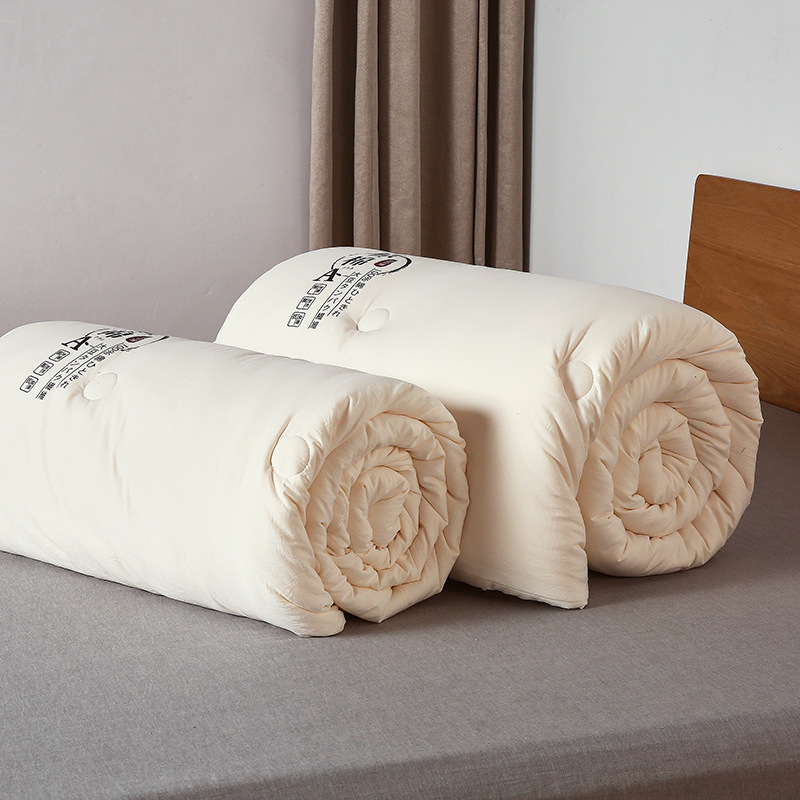 Picture of Soybean Fiber Quilt, Washed Cotton Spring and Autumn Quilt, Mother-Child Quilt, Air-Conditioning Quilt, Thickened Winter Quilt, Student Quilt, Activity Gift