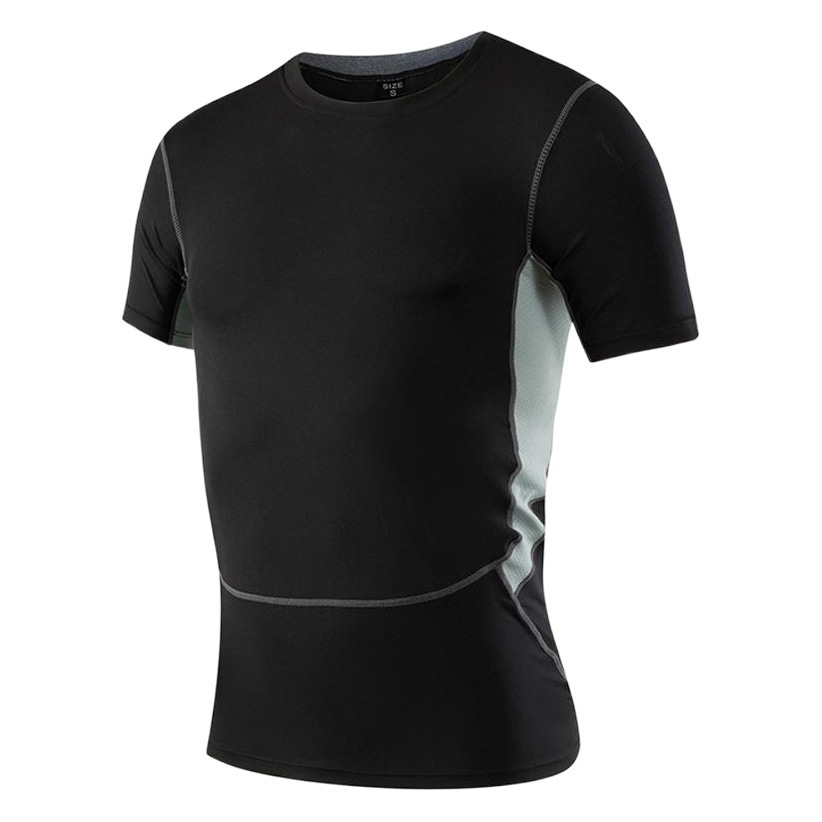 3Rd Generation Men's Pro Sports Fitness Running Elastic Sweat-Wicking Quick-Drying Clothes Short-Sleeved T-Shirt 1033 Trendyy Fitness