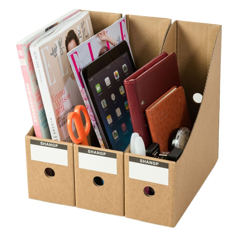 Paper Documents Desktop File Storage Box Desk Folder Organize Books Shelf Book Stand
