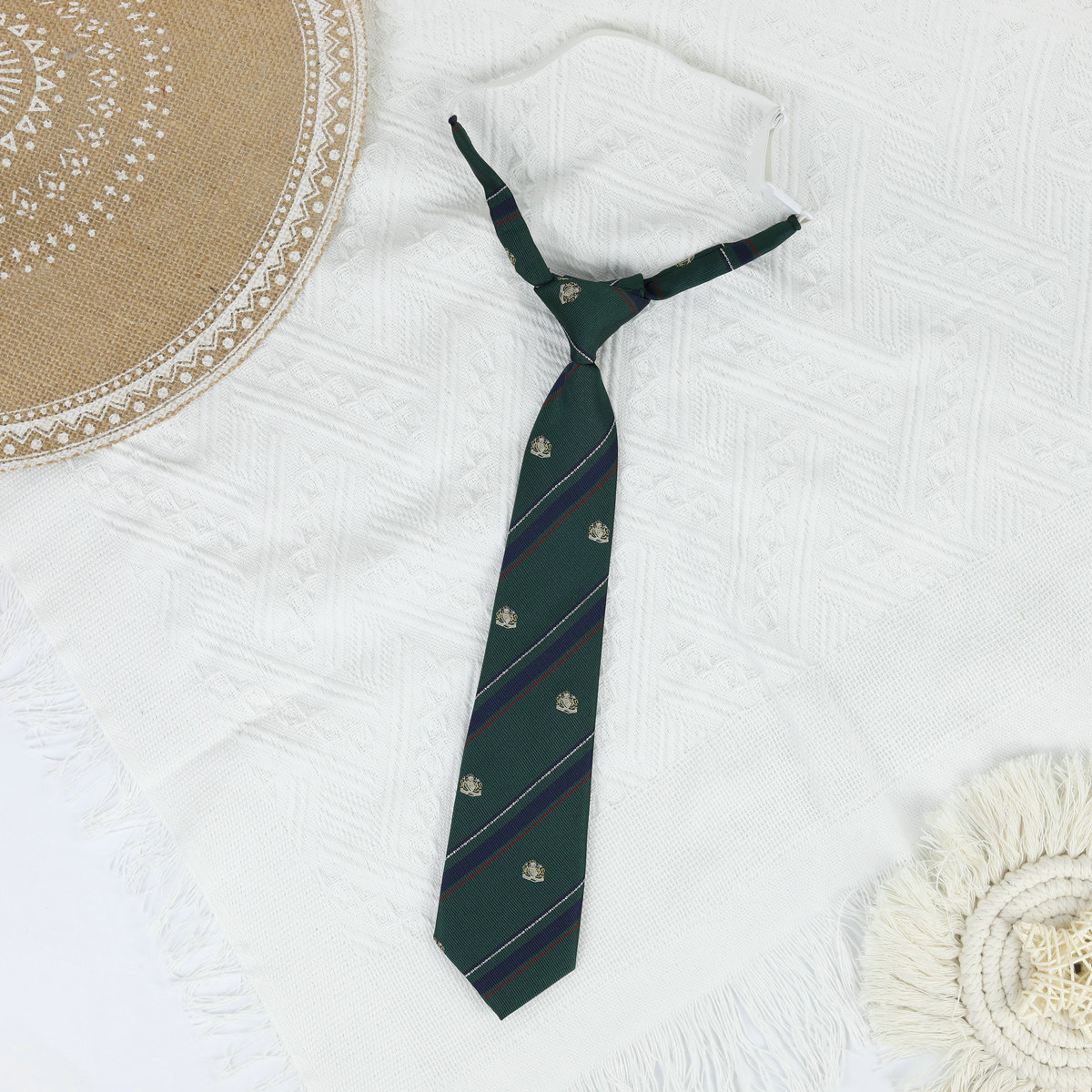 Picture of Jk Japanese Style Uniform Leather-band Free Tie Men's Bow Tie Women's All-match School Style Daily Striped Simple School Uniform