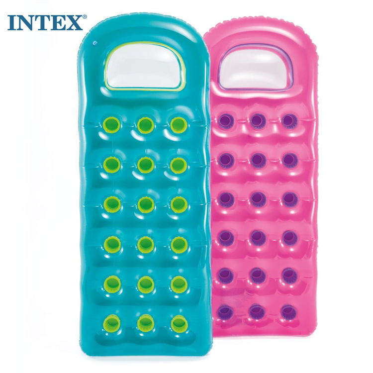 Picture of INTEX59895 18-hole fashion floating row water inflatable bed inflatable floating row adult swimming pool water drain
