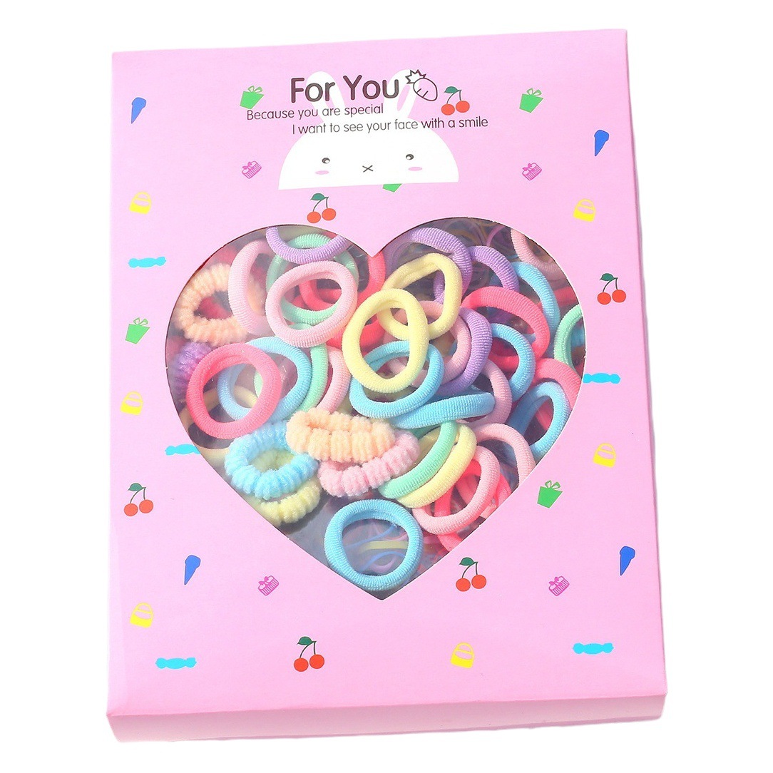 Children's Jewelry Hairpin Hairpin Princess Hair Rope Baby's Hair Ring Gift Box Girl's Side Clip Korean Style Hair Accessories Combination Set