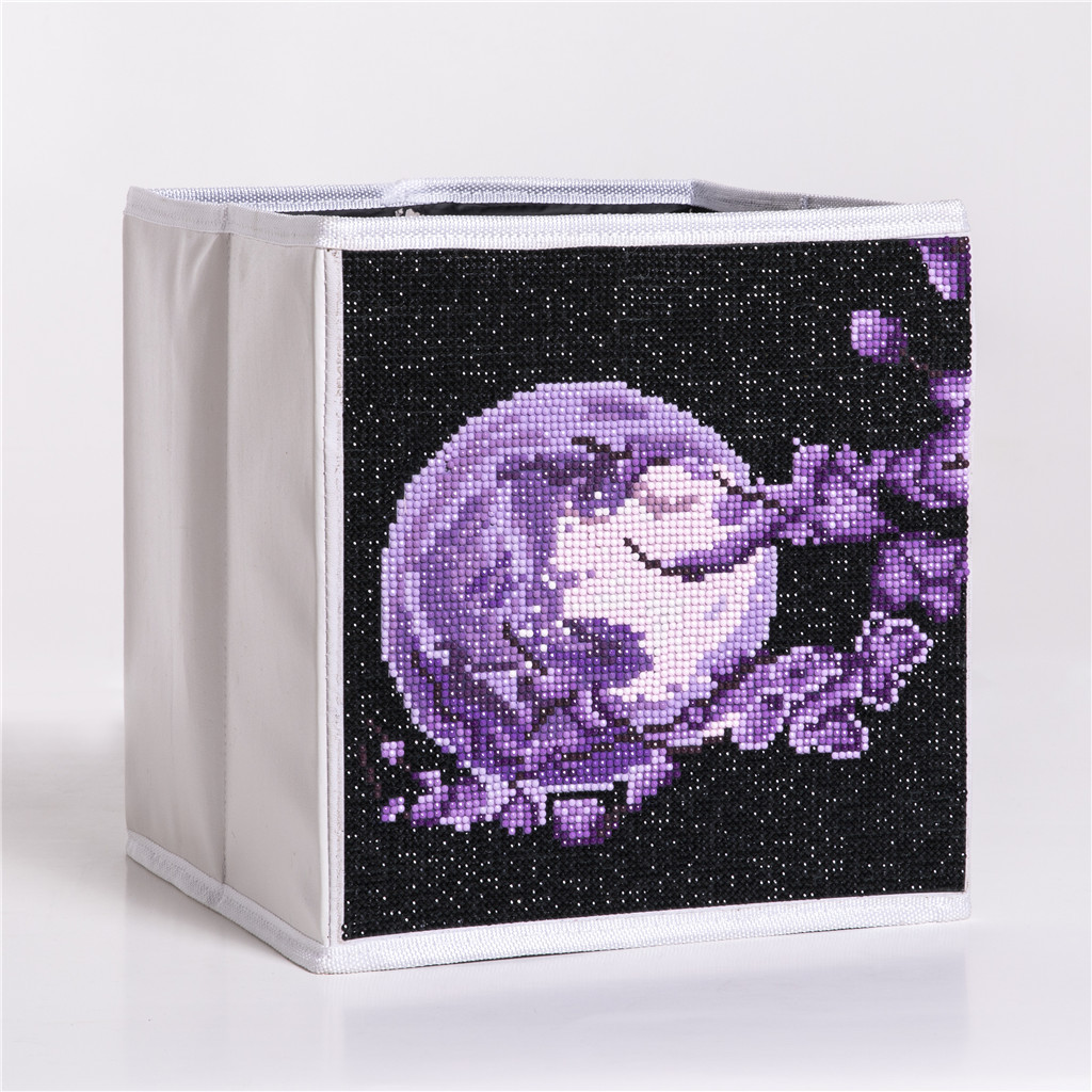 Foreign trade hot sale 5d Diamond painting row diamond bright diamond Purple Moon storage box DIY special-shaped diamond painting cross-border exclusive