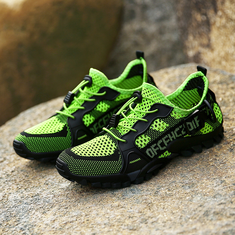 Large Size Hiking Shoes Men's Shoes 45 Mesh Shoes 46 Sports Shoes 47 Single Mesh Shoes Cross-Border Men's Wide Feet Widened Wholesale