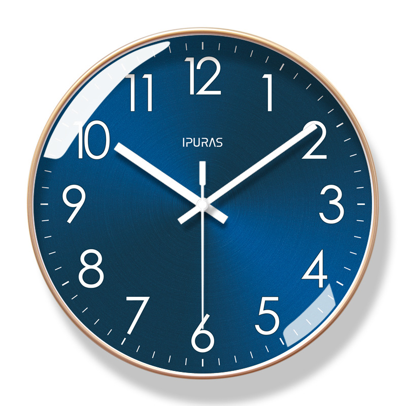 Picture of Ipla 6828 Wall Clock Living Room Clock Simple Nordic Fashion Home Clock Wall Watch Silent Seconds Sweeping Quartz Clock