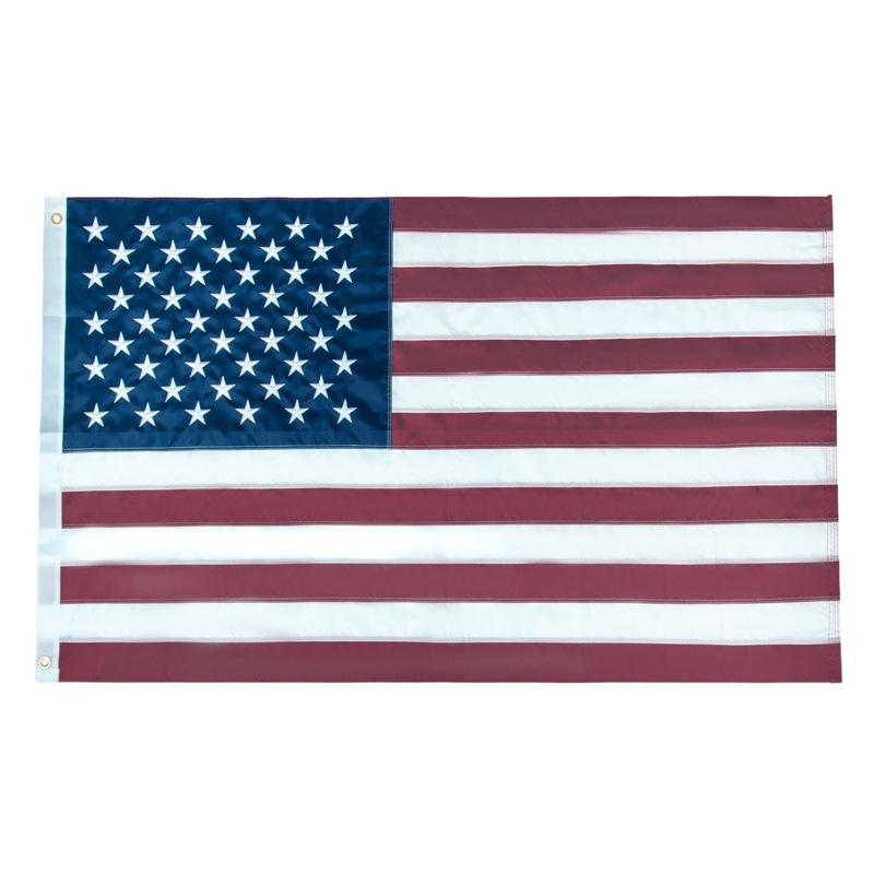 Amazon embroidery American flag spot 270g Oxford cloth embroidery flag world flag Stars and Stripes 90*150