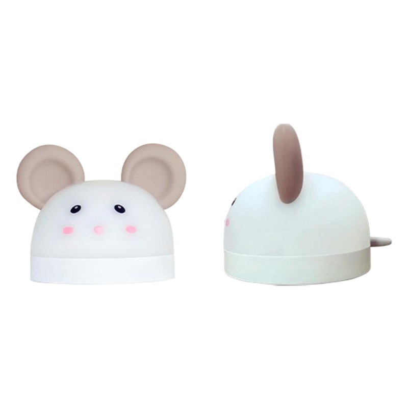 Factory Direct Gollum Mouse Silicone Alarm Clock with Night Light Cute Bedhead Learning Electronic Digital Clock