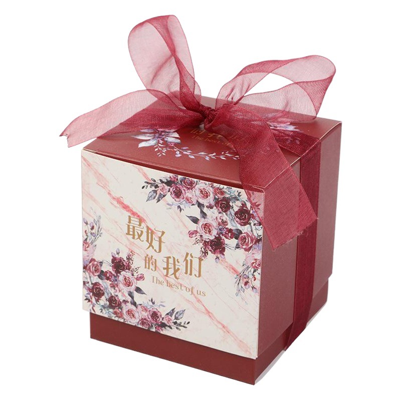 Creative European-style champagne pattern craft gift box Mori personalized jade seal candy box manufacturers candy box wholesale