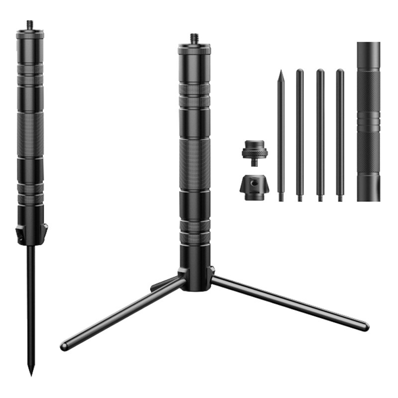 Cross-border new triangle bracket outdoor folding bracket camping floor lamp aluminum alloy tripod