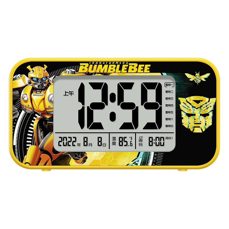 Transformer small alarm smart multi-function mute children student dormitory dedicated bedside clock desktop alarm clock