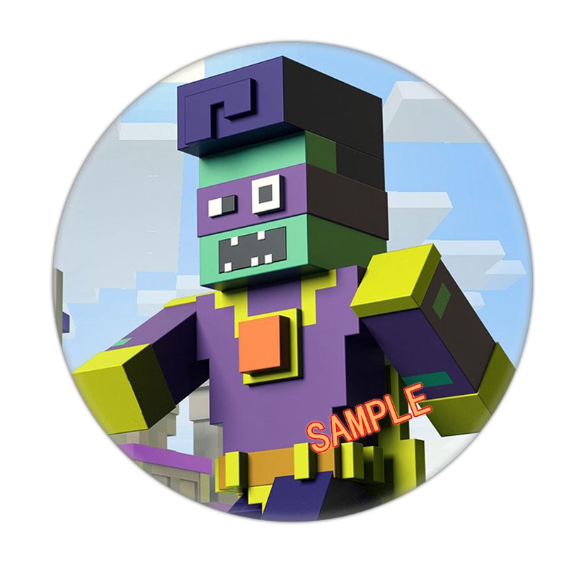 Picture of My world badge foreign trade supply game badge personality diy Cartoon Cartoon Yum 1-38