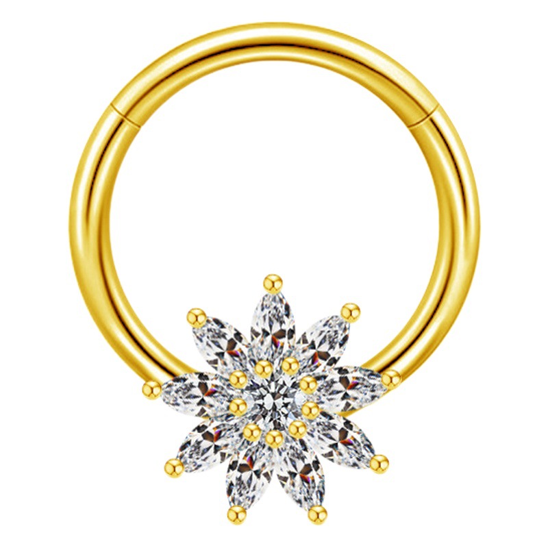 Picture of Gaibei European and American cross-border devil nipple nail heart Sun bow zircon body piercing jewelry niche personality nipple ring