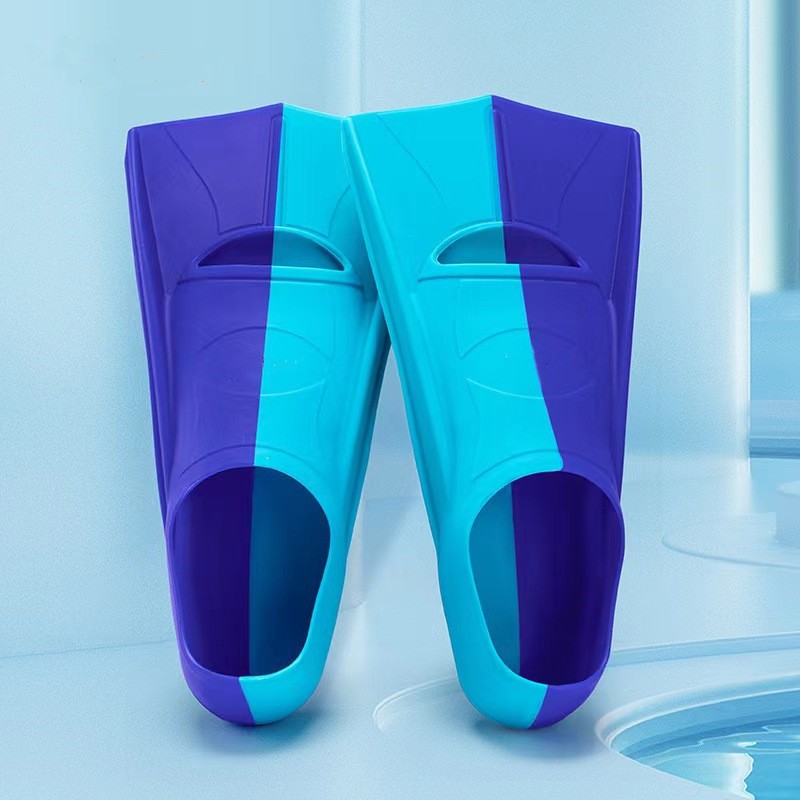 Direct Explosions Small Yellow Duck Swimming Flippers Freestyle Short Flippers Children's Diving Silicone Frog Shoes Training Equipment