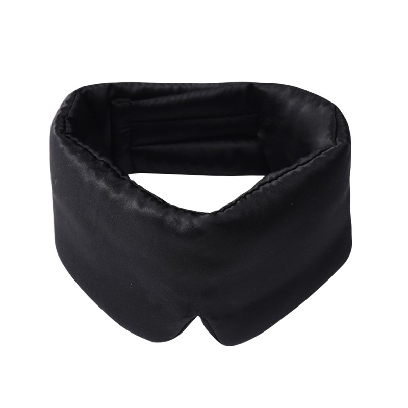 Picture of Mulberry silk silk blackout eye mask silk sleep eye mask velcro double-sided silk silk eye mask