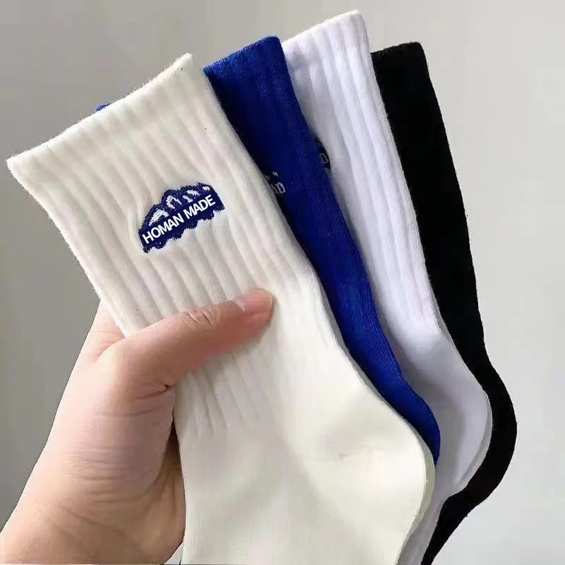 Picture of Zhuji socks men's socks terry socks towel bottom sports socks cotton white stockings basketball socks