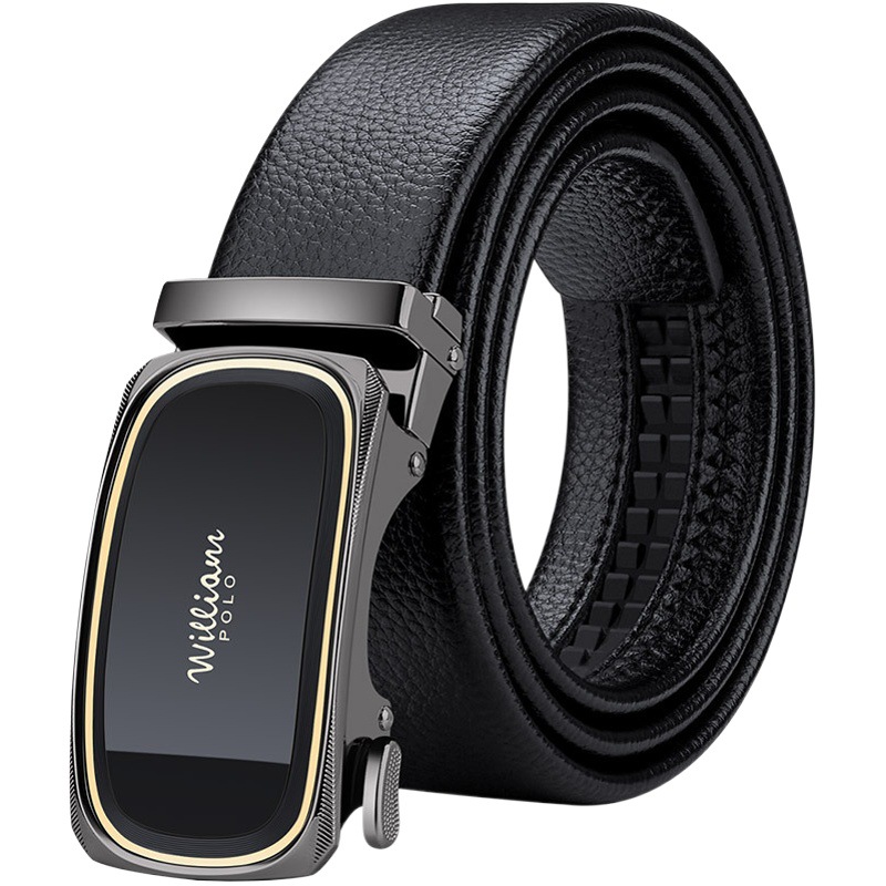 Emperor Paul Belt Men's Genuine Leather Genuine Casual Alloy Belt Men's Business Simple Belt Men's Wholesale