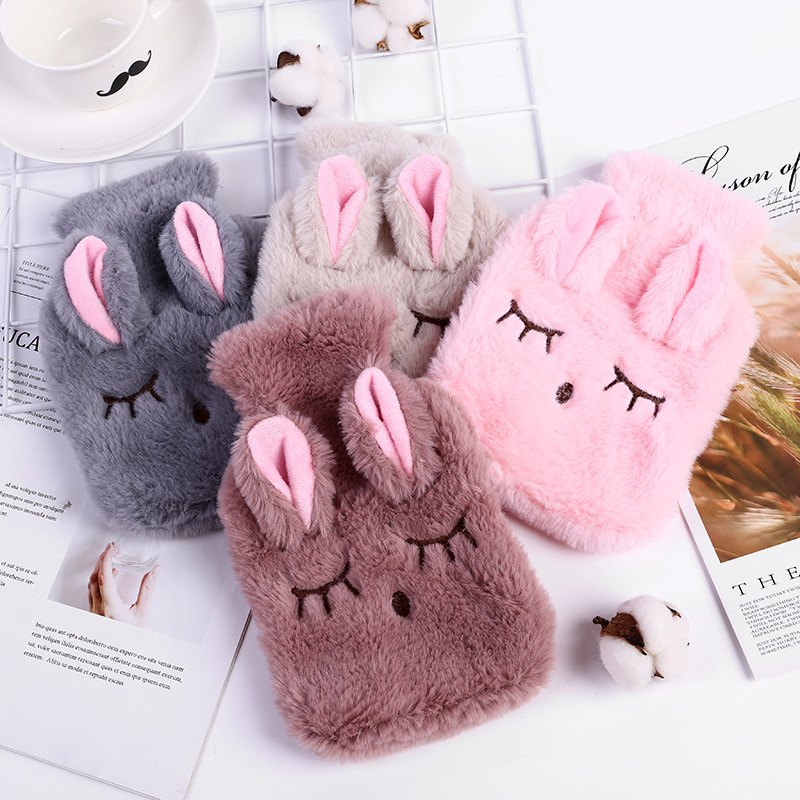 Picture of Cartoon Plush Hand Warmer, Removable and Washable, Water-Filled Hot Water Bottle, Super Cute and Cute Animal Water Bottle
