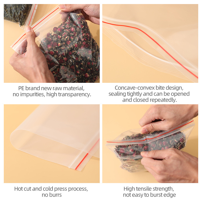 Picture of Ziplock Bag Pe Plastic Bag Zip Sealed Bag Lock Bag Factory
