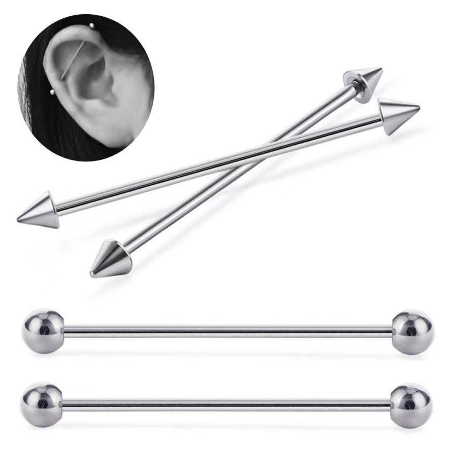 Picture of Cross-border e-commerce factory sourcing Amazon's best-selling multi-color long rod ear bone nail ear puncture jewelry