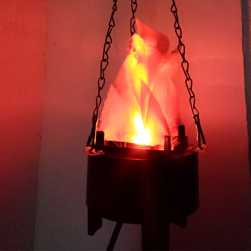 Picture of LED hanging simulation flame lamp Halloween decoration bonfire electronic brazier light bar KTV hanging light props