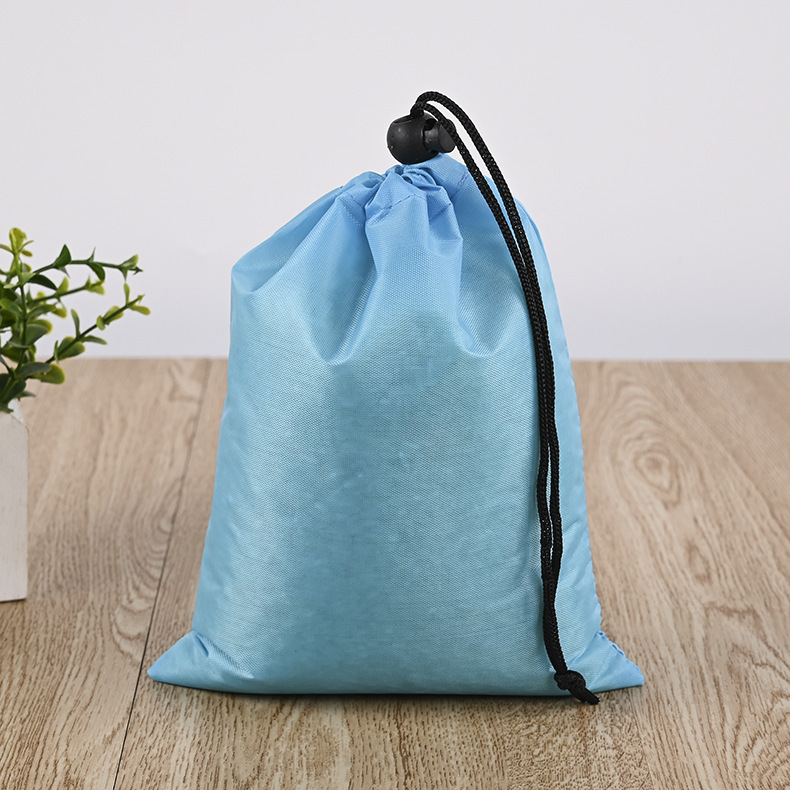 Picture of Simple Drawstring Bag Polyester Drawstring Pocket Lightweight Portable Storage Dust Bag Organizer Bag Outdoor Sports Handbag