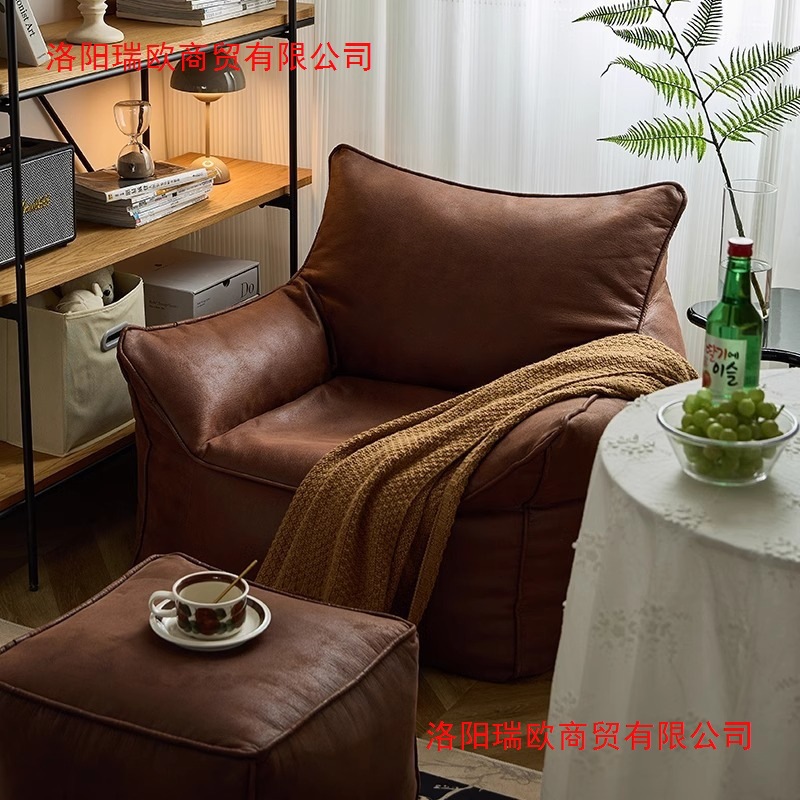 Single Sofa Tatami Single Small Apartment Bean Bag Small Sofa Reclining Sleeping Bedroom Balcony Chair Lazy Sofa