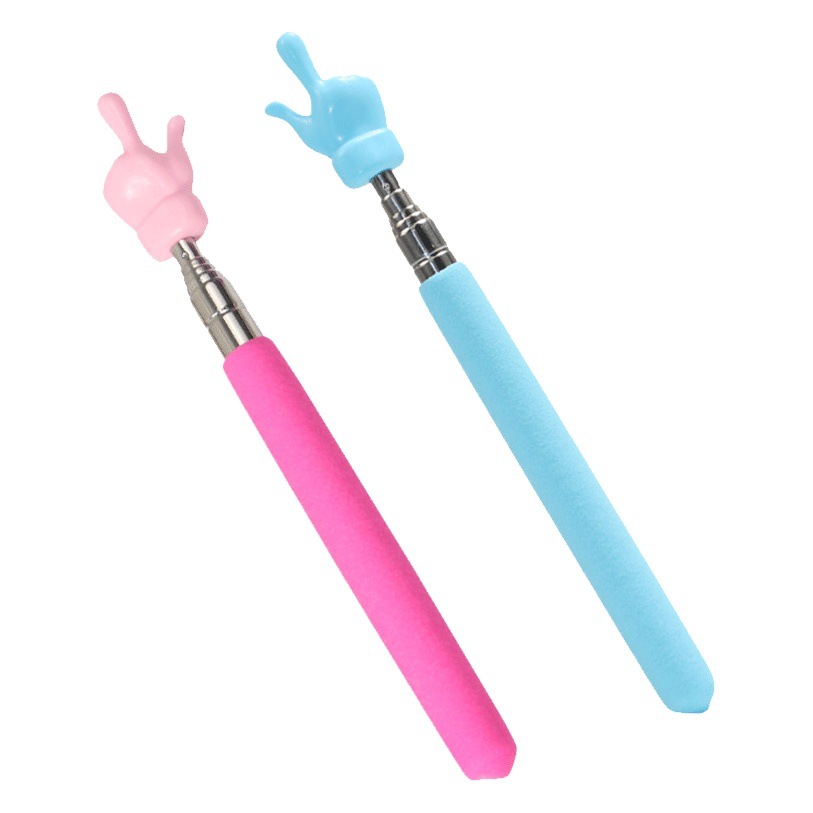 Free Telescopic Finger Reading Stick Telescopic Pointer Pen Teaching Stick Children's Baton Finger Type Teaching Stick