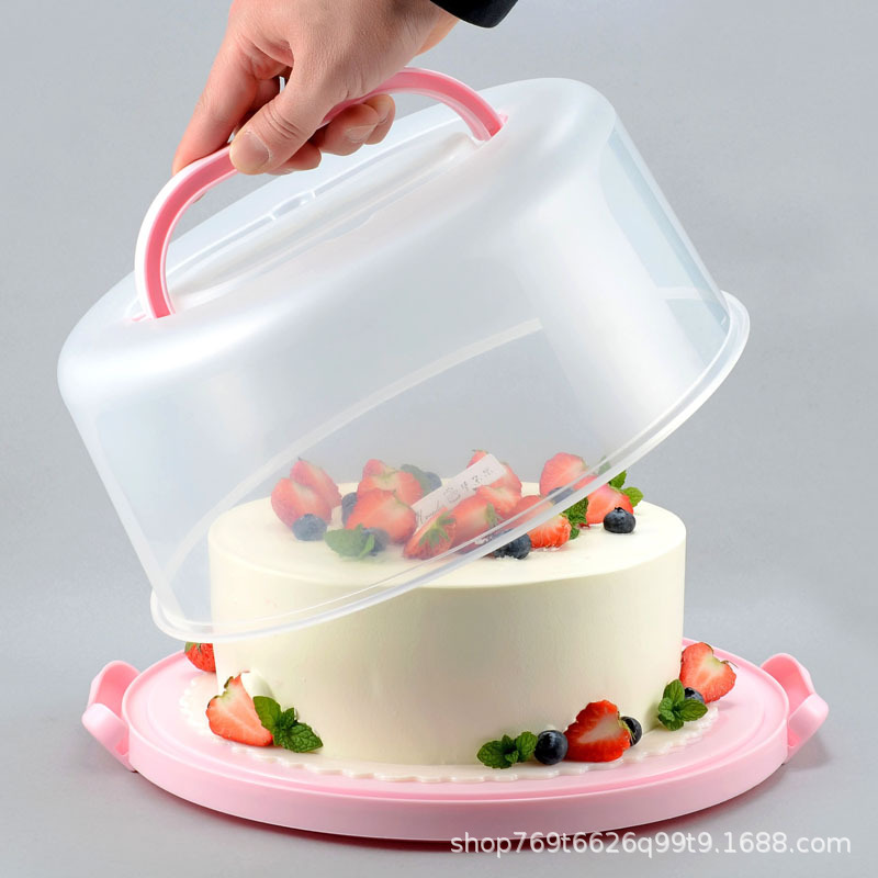 Cake Box Reusable Transparent Height 6/8/10 Inch Cupcake Portable Plastic Packaging Box Household