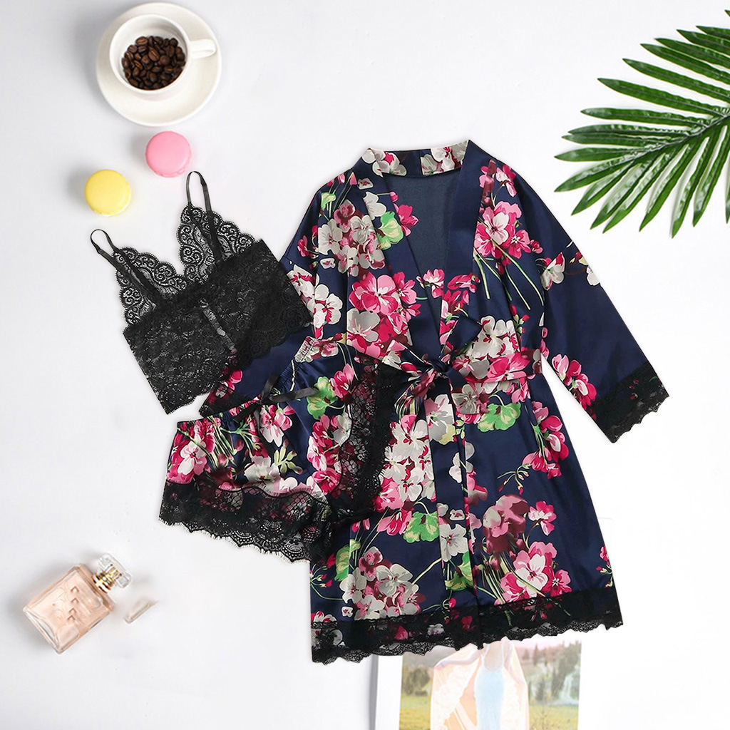 Picture of Amazon pajamas simulation home clothes ladies underwear nightgown ebay supply European and American manufacturers