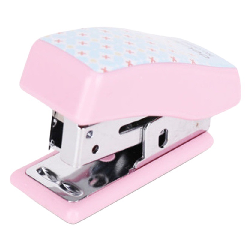 Deli 0456 stapler suit cute cartoon stapler Mini small size stapler student stationery