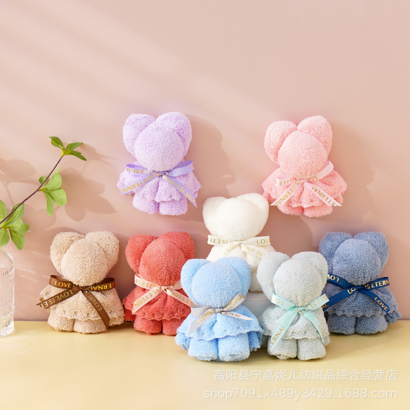 Picture of Bear Towel Hand Gift Wedding Candy Wedding Shop Birthday Wedding Ceremony Teacher's Day Mid-Autumn Festival Hand Gift Towel