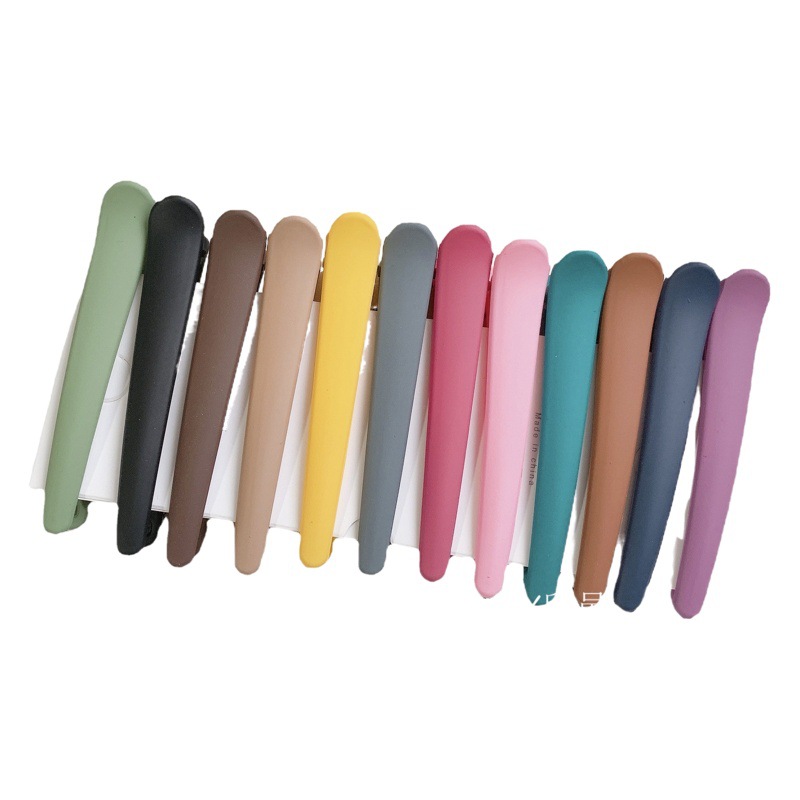 One-Word Clip Women's Candy-Colored Bangs Clip Makeup Clip Duckbill Clip Bb Hair Clip Korean Hair Clip Hair Accessories Wholesale Does Not Hurt Hair