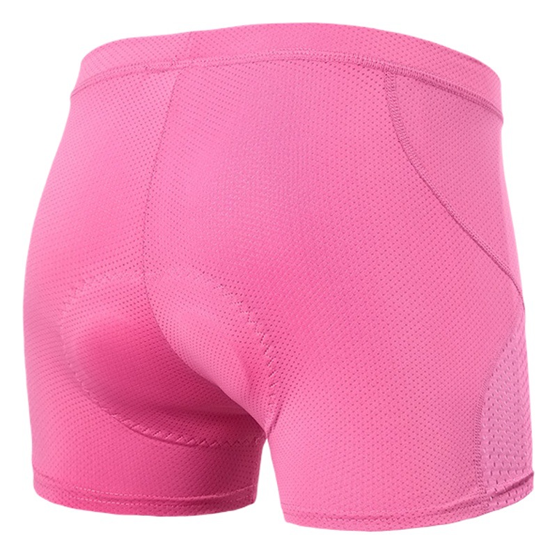 Cycling Underwear Women's Silicone Sponge Boxer Cushion Bicycle Sports Fitness Tight High Elastic Butterfly Mesh Breathable and Sweat-Absorbent