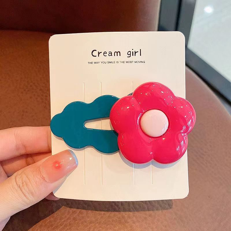Picture of Knock Sweet Cloud Hairpin Children's Cute Hairpin Korean Style Flower Hairpin Side Clip Back Head Hairpin Bangs Clip