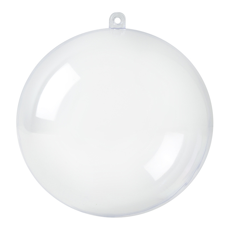 Picture of 3-20Cmps Hollow Plastic Transparent Ball Shopping Mall Festive Creative Christmas Ball Wedding Decoration Ball