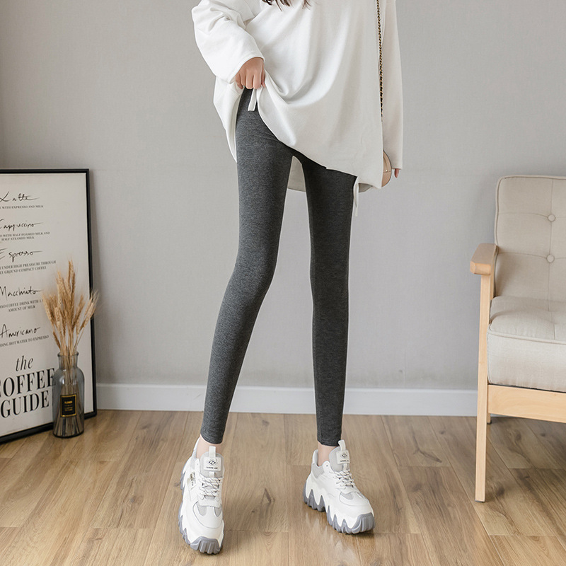 Picture of Autumn and Winter New Thickened fleece-lined Vertical Striped Threaded Leggings Women's High Waist Letter Lamb Velvet Warm Cotton Trousers Cross-border