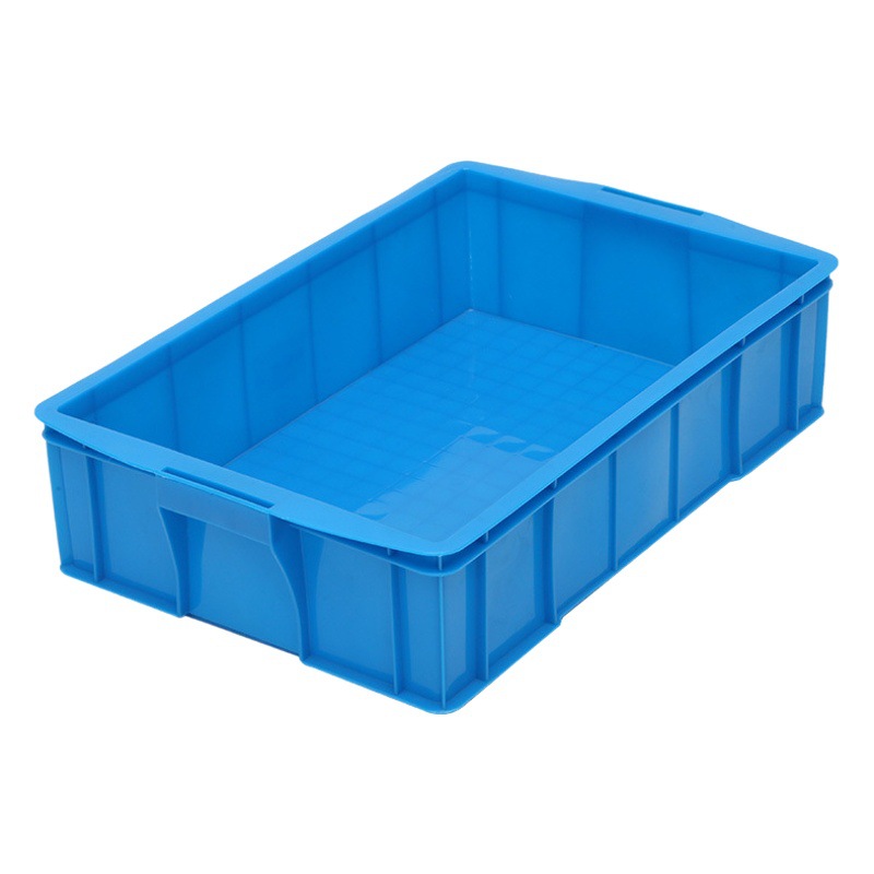 Logistics plastic turnover box disinfection workshop hardware toolbox thickened 530 light box blue plastic turnover box