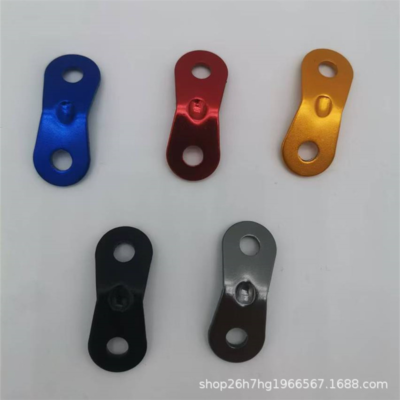 Picture of Outdoor Camping Style Double Eye Buckle Tent Canopy Aluminum Alloy Paracord Fixed Sliding Adjustment Wind Rope Buckle