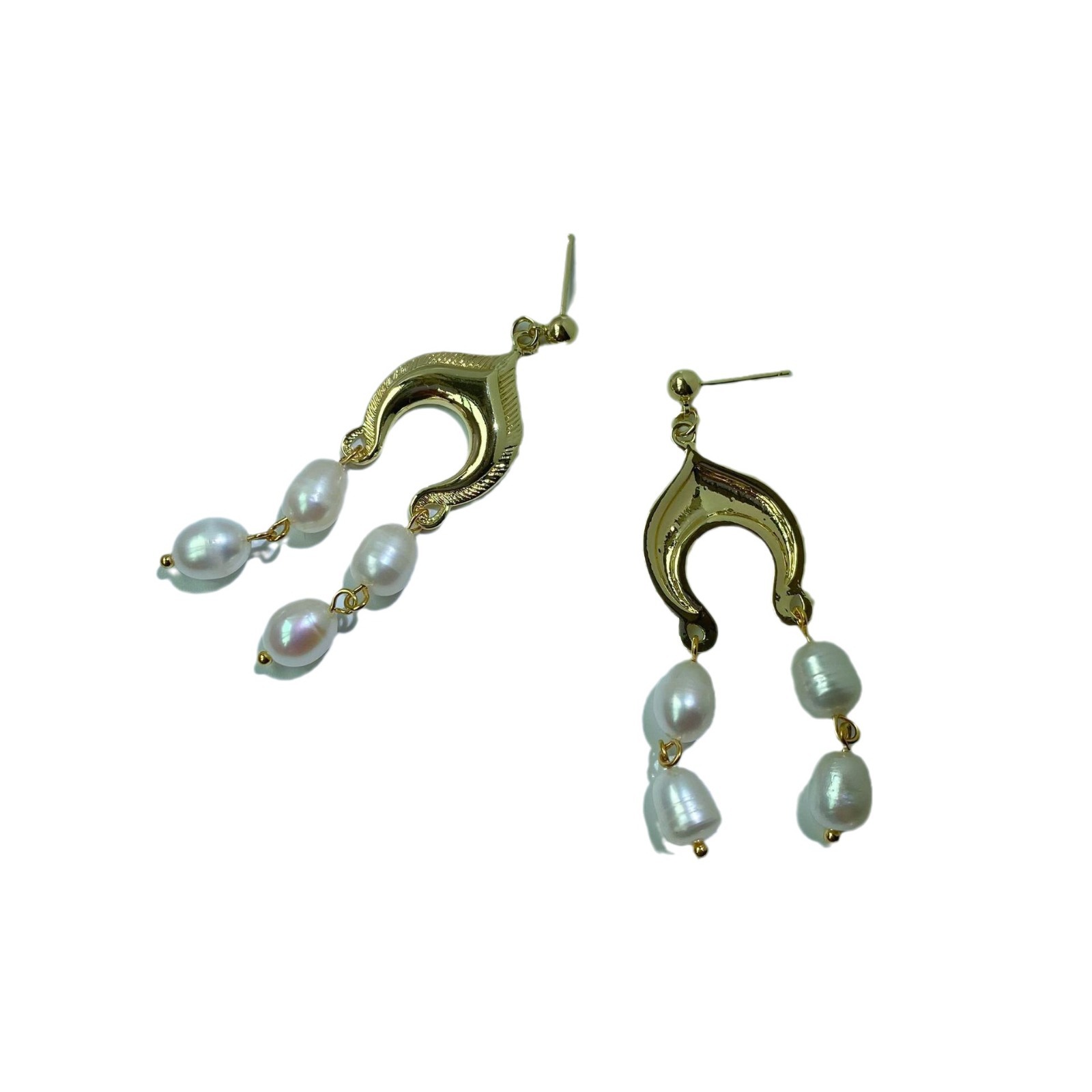 Picture of Vintage Original Niche Tassel Pearl Earrings Earrings Earrings Natural Pearl S925 Silver Needle Baroque High-end Freshwater Women