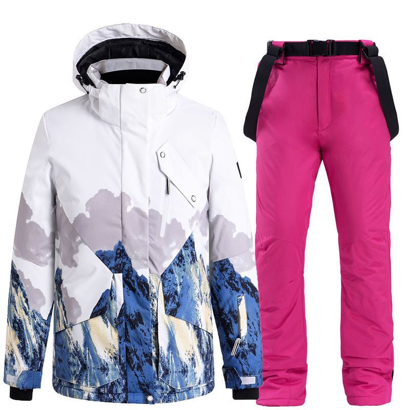 Picture of New Snowboard Ski Suit suit Men's and Women's Couple's Warm Thickened Korean Style Ski Suit Pants