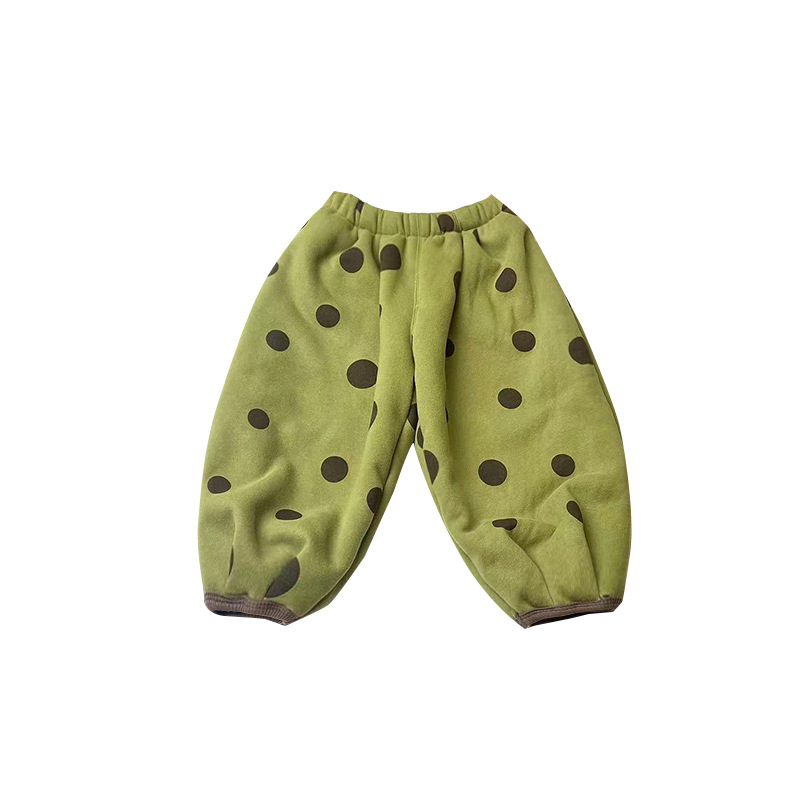 Picture of X26066 Li Nancy New Children's Korean-style Composite One-piece Velvet Warm Casual Pants Casual All-match