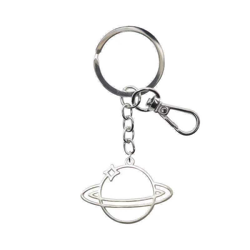 Picture of Cartoon Universe Hollow Star Keychain Small Round Brand All-match Key Chain School Bag Hanging Accessories