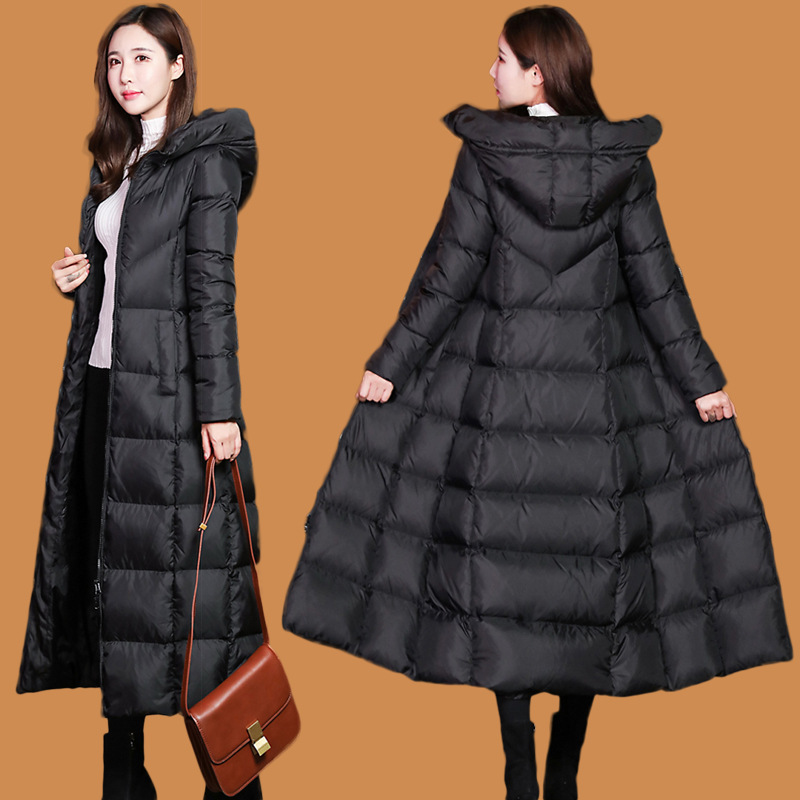 Picture of Cross-Border 2025 New Off-Season down Cotton Coat, Slim Fit, Thickened, Knee-Length Long Women's Cotton Coat, Winter Cotton Jacket