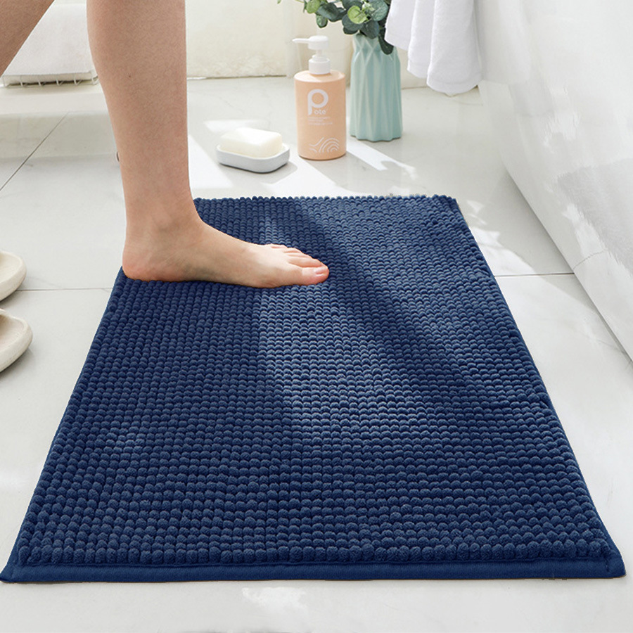 Picture of Special Short Plush Solid Color Chenille Floor Mat Cross-border Four Seasons Household Plain Soft Foot Pad Absorbent Non-slip Carpet