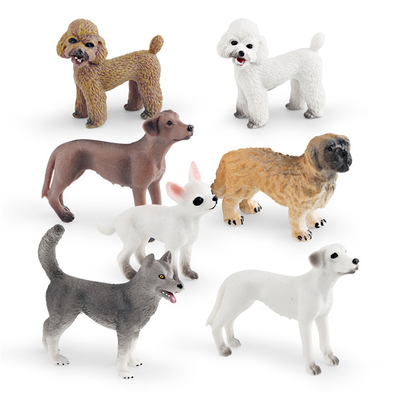 Picture of Cross-border simulation pet dog animal model pastoral dog poodle Chihuahua dog lion hunting dog static ornaments