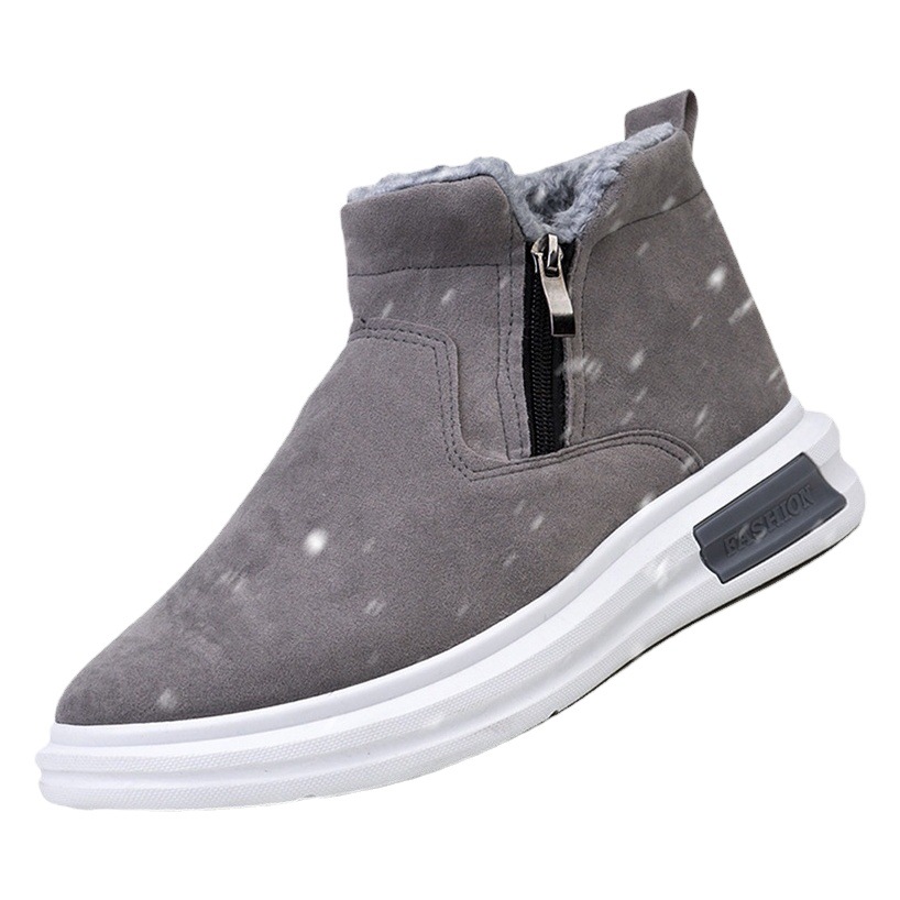 Snow Boots for Men 2025 New Velvet Warm Cotton Boots Korean Style Versatile Boots Trendyy Men's Large Cotton Men's Shoes Trend